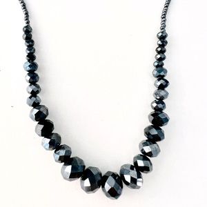 Hematite crystal necklace